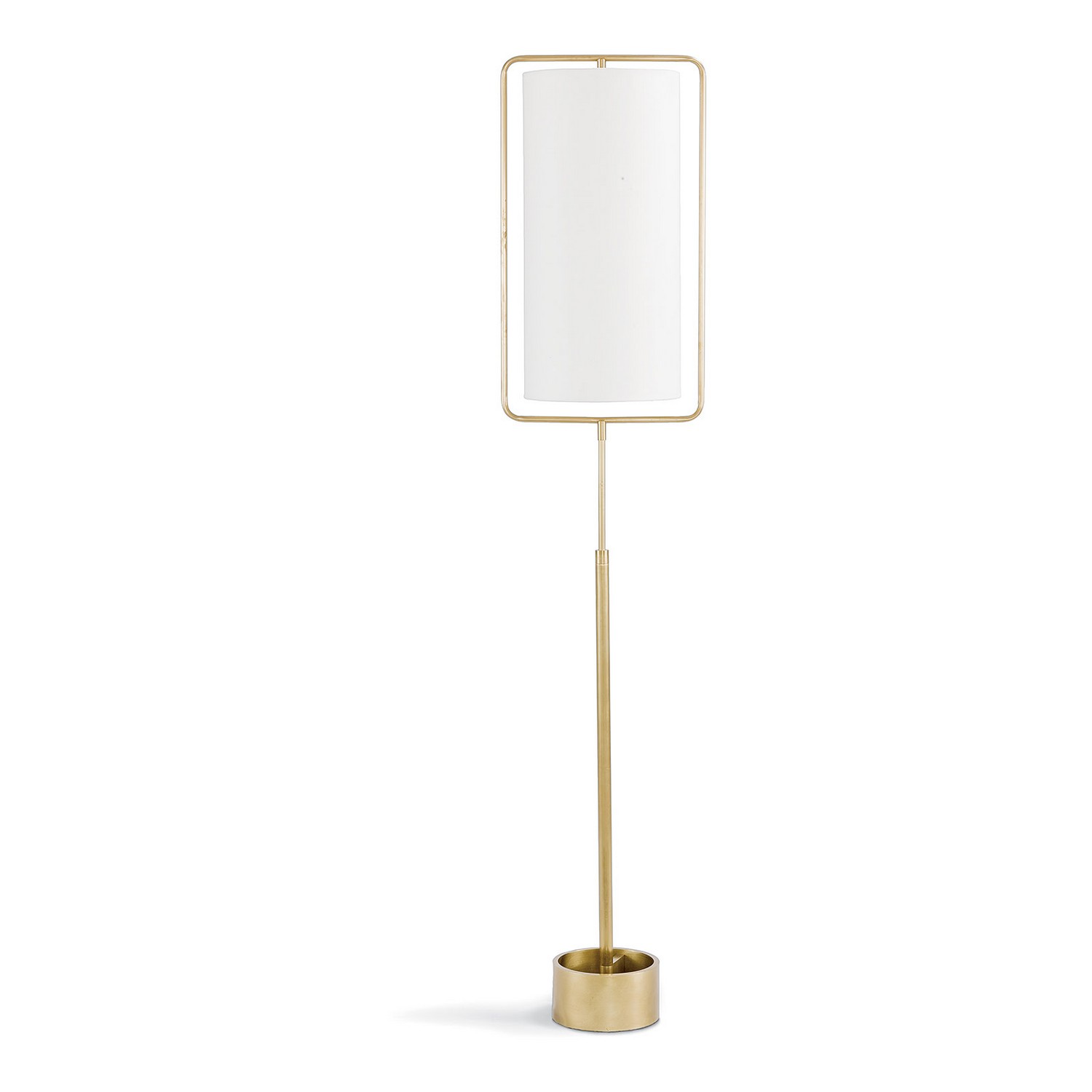 Natural Brass Floor Lamp from the Geo Collection
