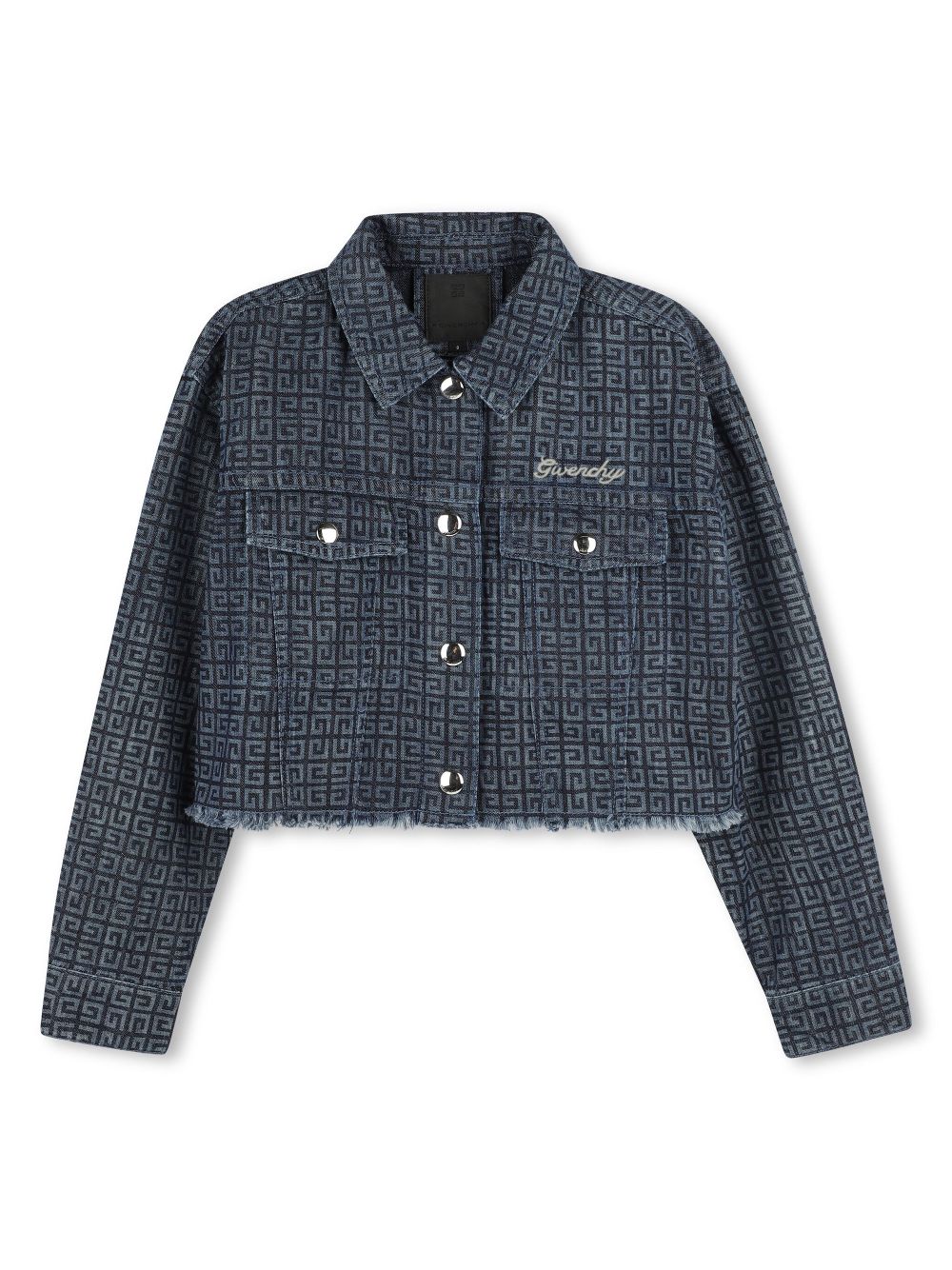 4G-motif denim jacket - Blue