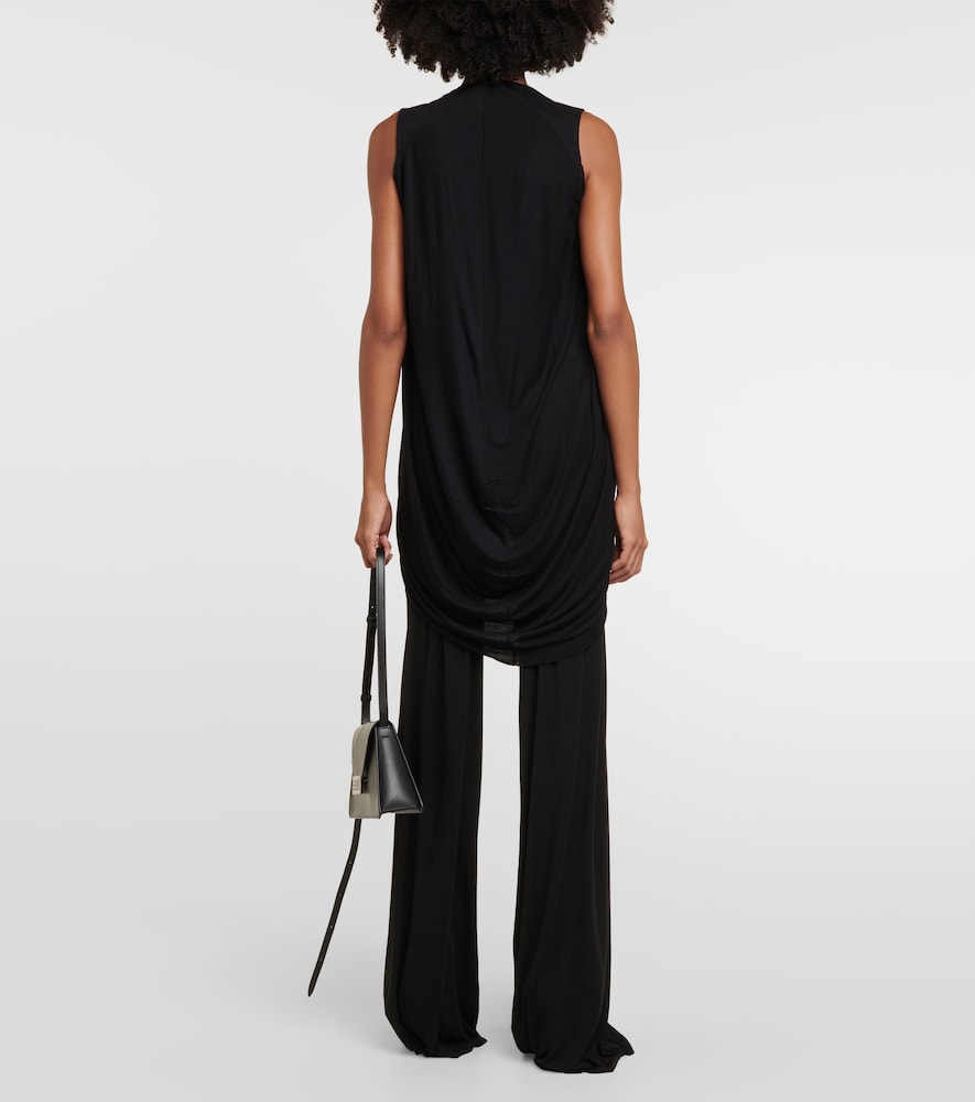Lilies draped jersey top