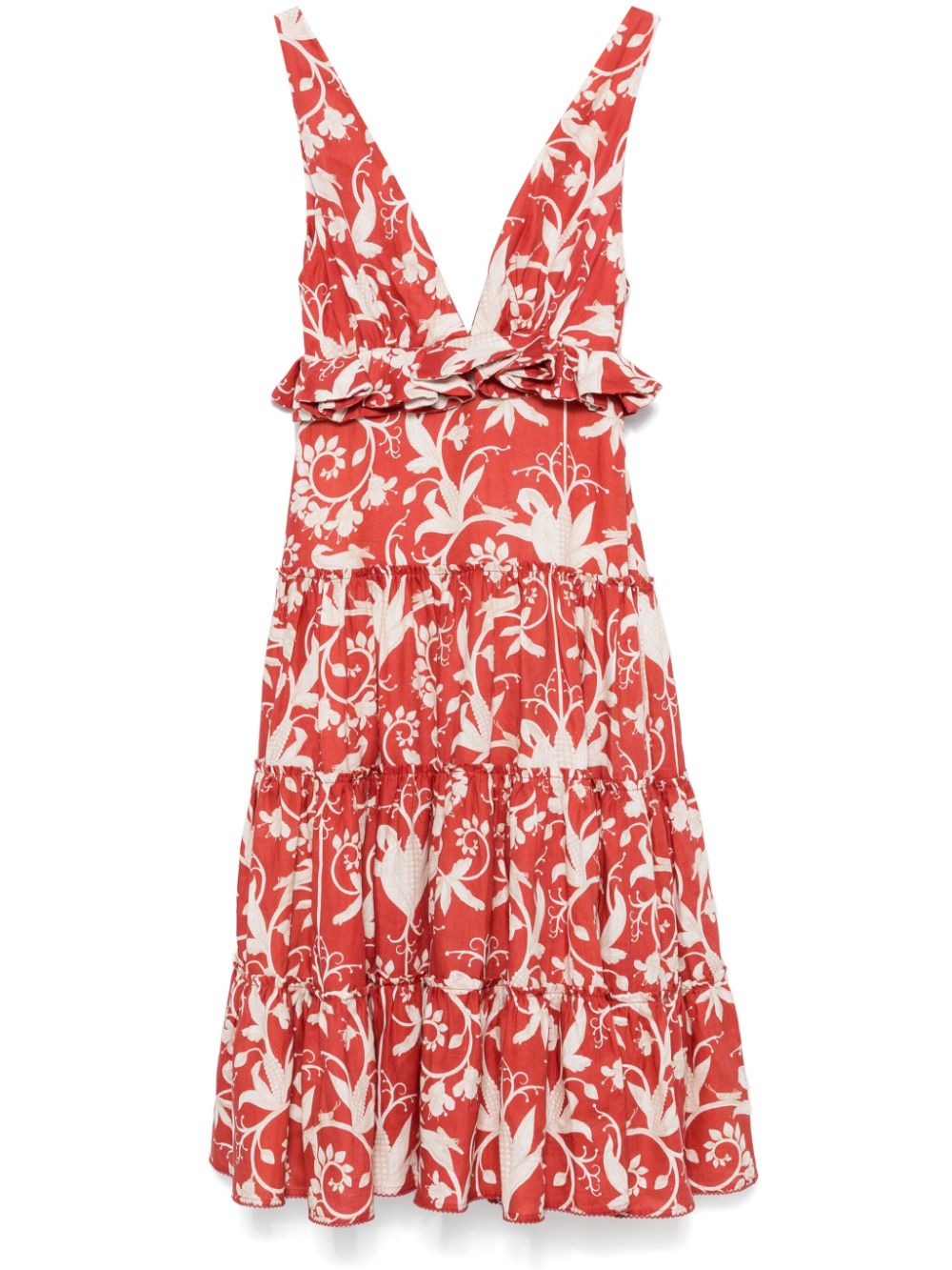 Lago Maiz midi dress - Orange
