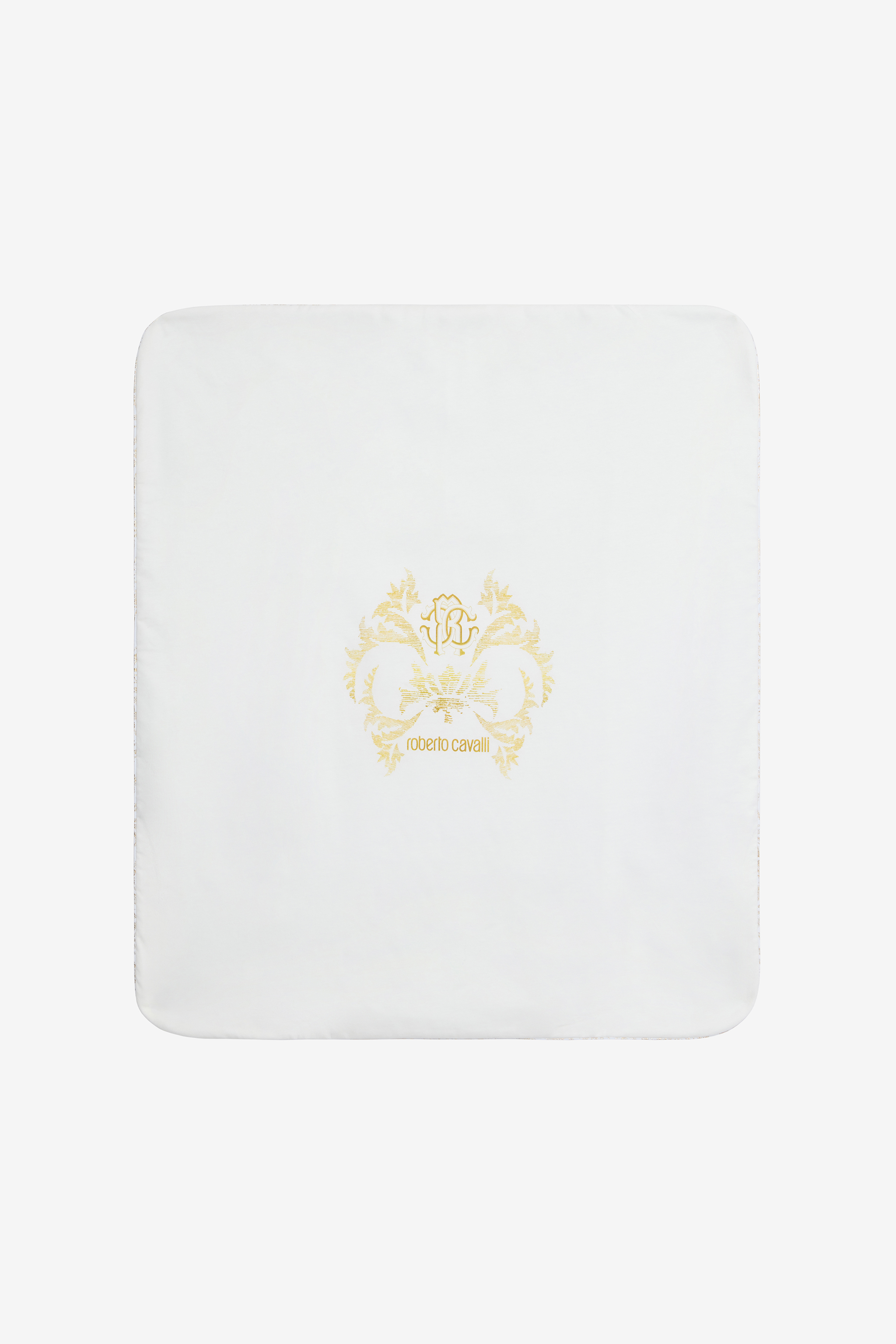 Gold Blanket With Floral Print
