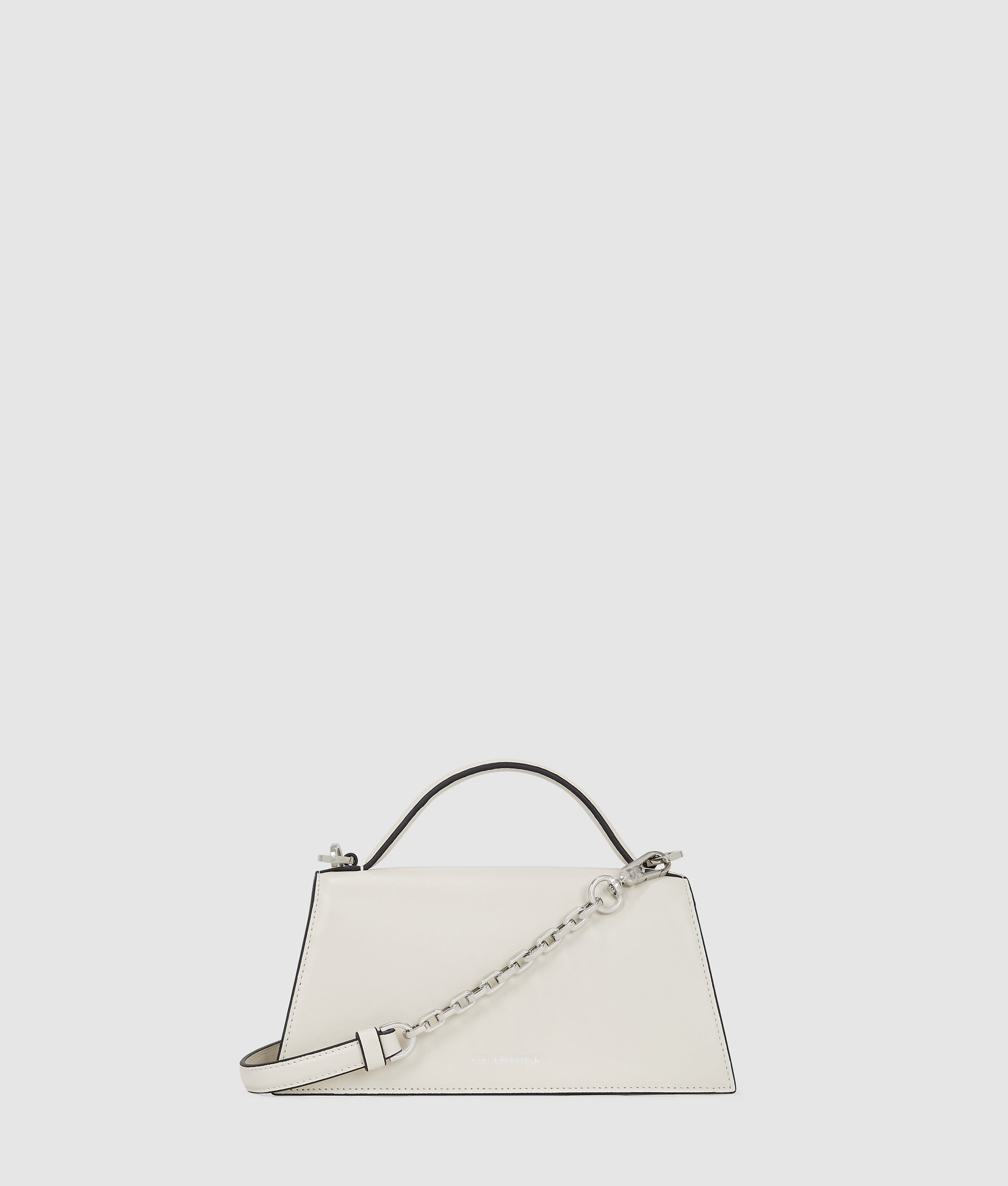 Karl Lagerfeld - Sac Bandoulière Fin K/signature, Femme, Blanc Cassé, : One