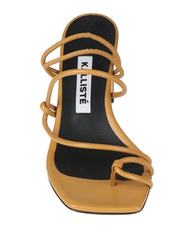 Kallistè Woman Thong sandal Marigold Size 5 Leather