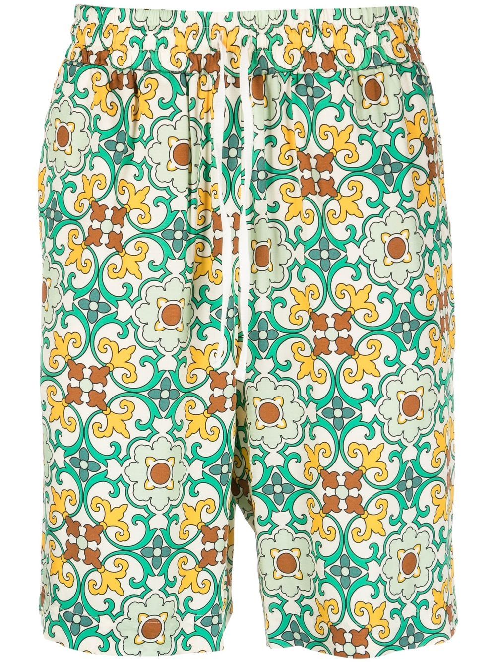 Faïence printed shorts - Green