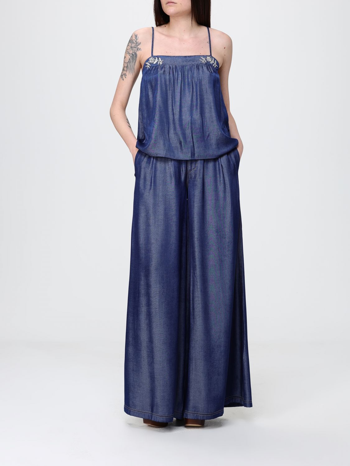 Top Woman color Denim