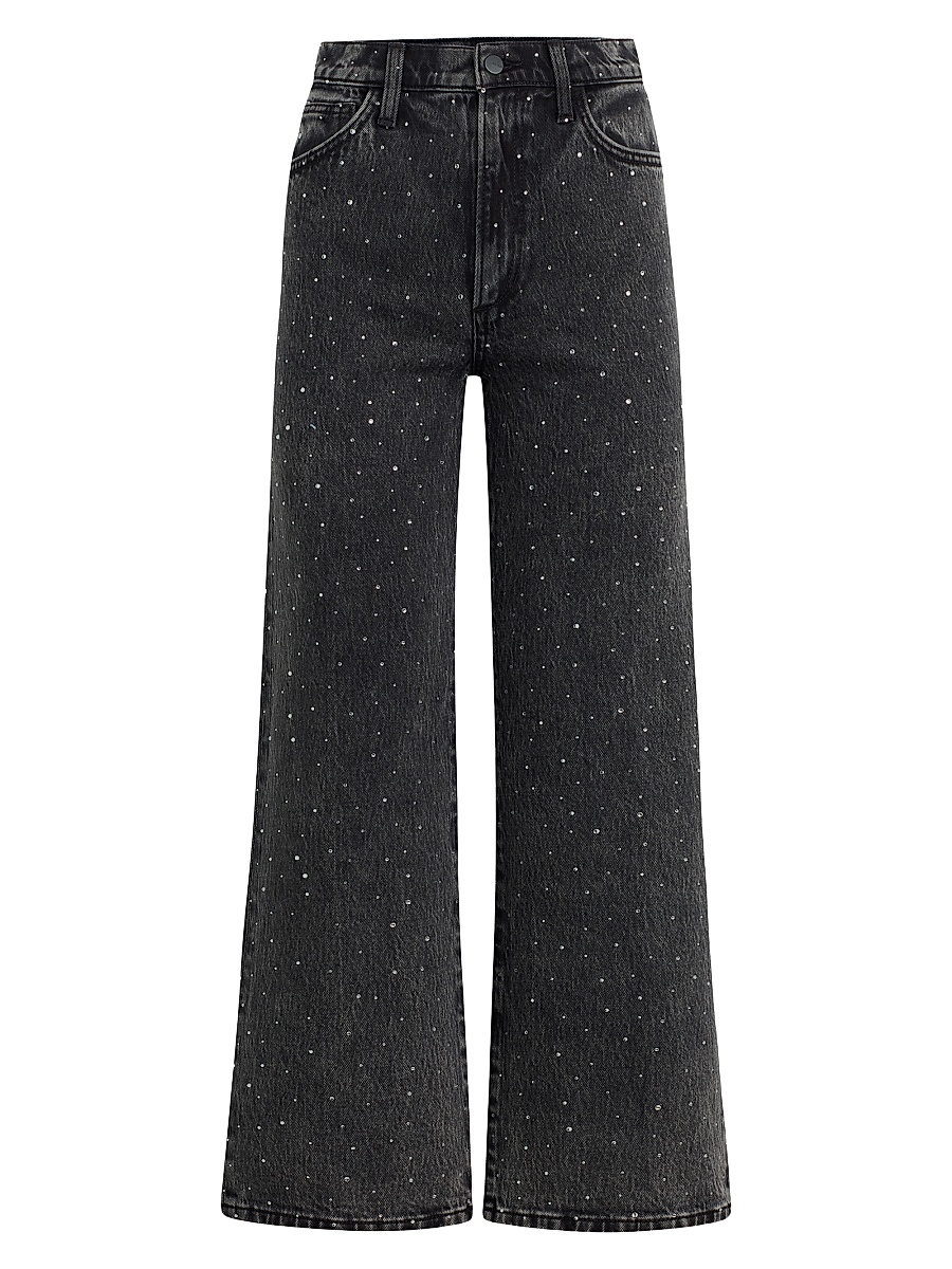 Women's The Blake Rhinestone High-Rise Crop Jeans - Cosmic Night