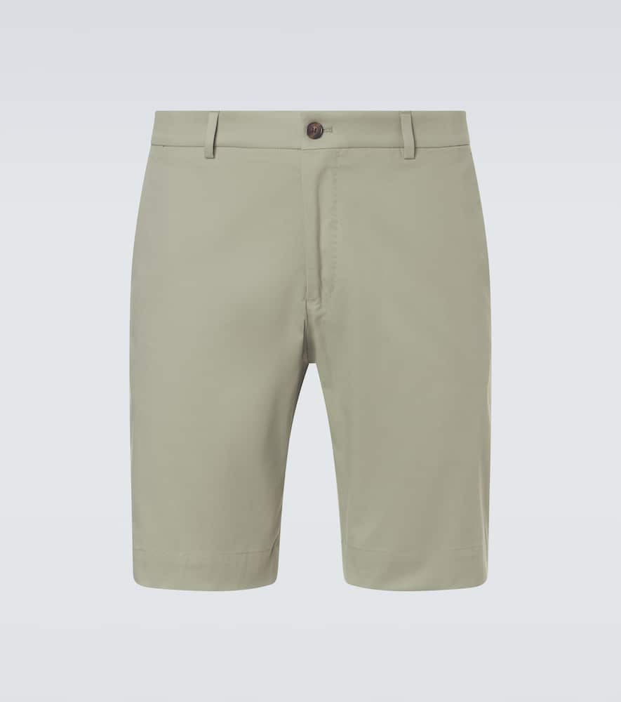 Cotton-blend Bermuda shorts