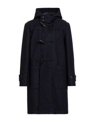 Man Coat Midnight blue Size 40 Wool, Cotton, Polyurethane, Elastane