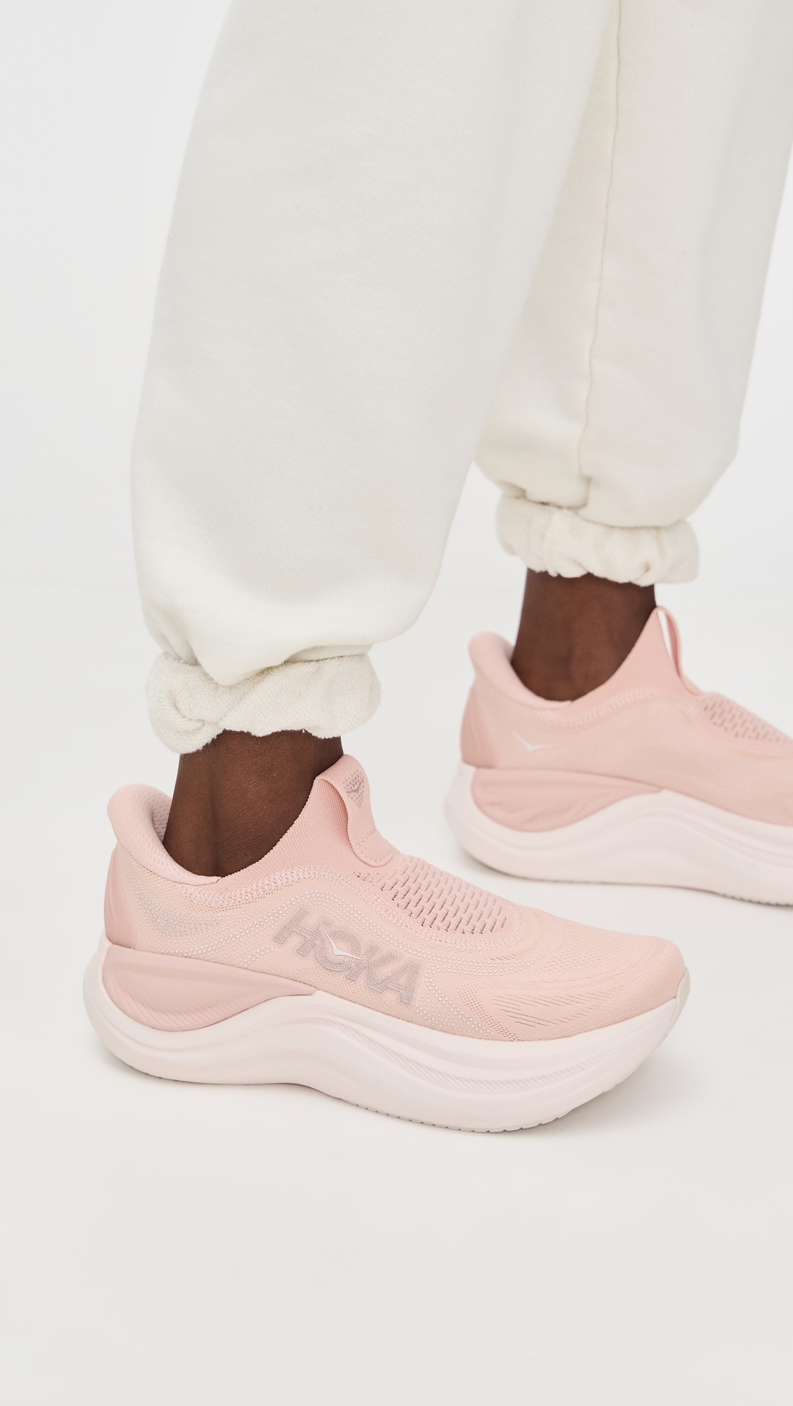 Skyward Laceless Sneakers Rose Latte/Rose Cream