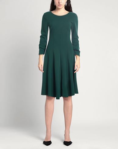 Woman Midi dress Dark green Size 8 Polyester, Elastane