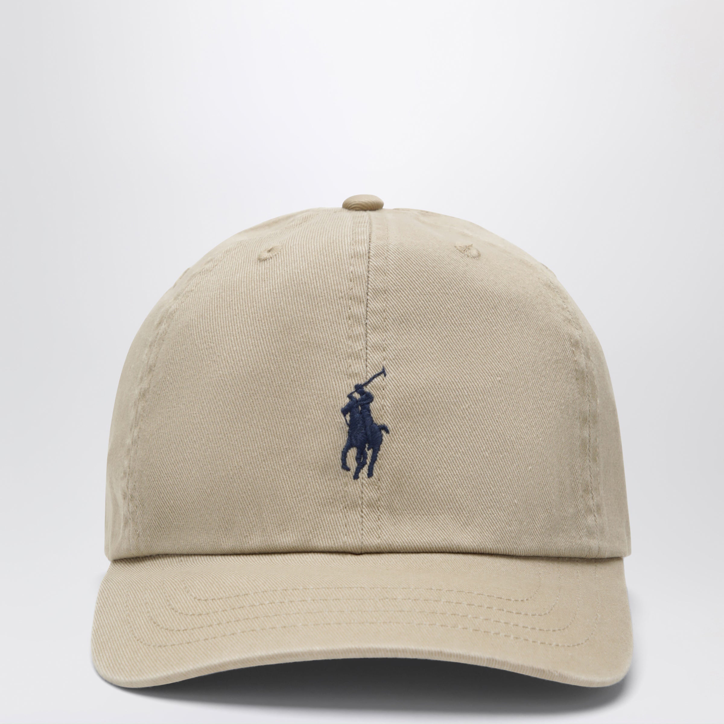 Polo Bear khaki cotton baseball cap