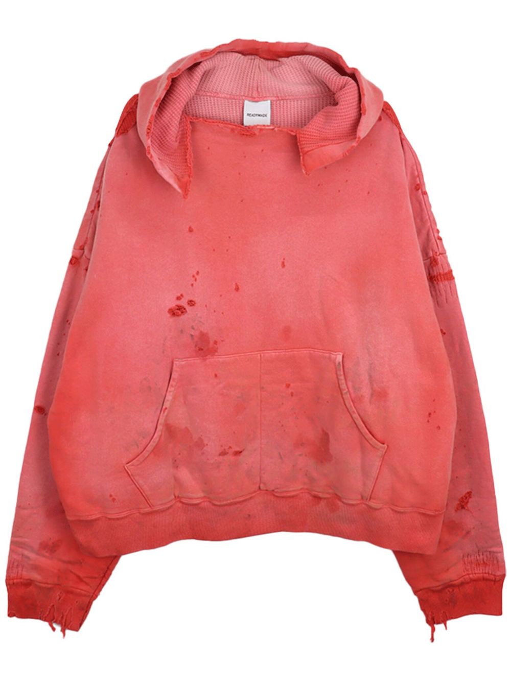 Distressed hoodie - Red