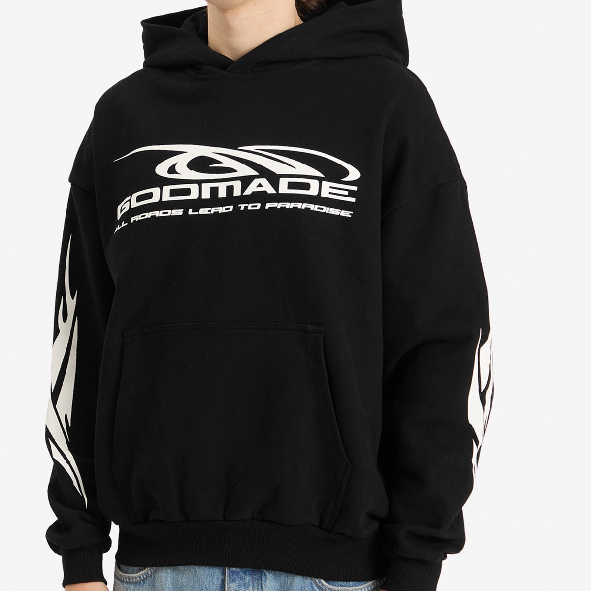 Men's Road To Paradise Hoodie Washed Black