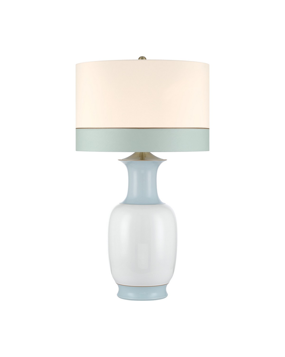 Off-White Light Blue Table Lamp from the Kora Collection