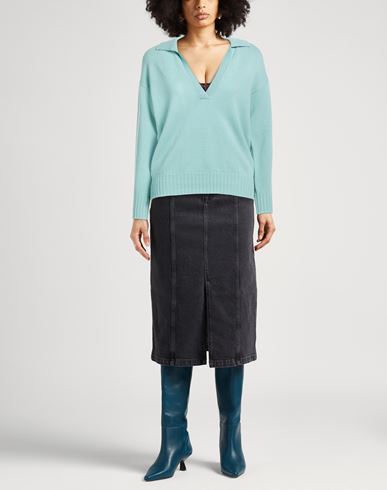 Woman Sweater Sky blue Size L Cashmere