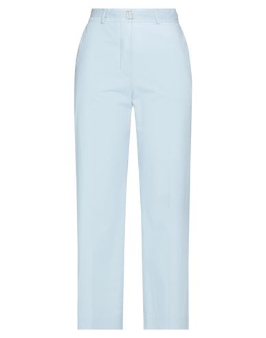 Woman Pants Light blue Size 6 Cotton