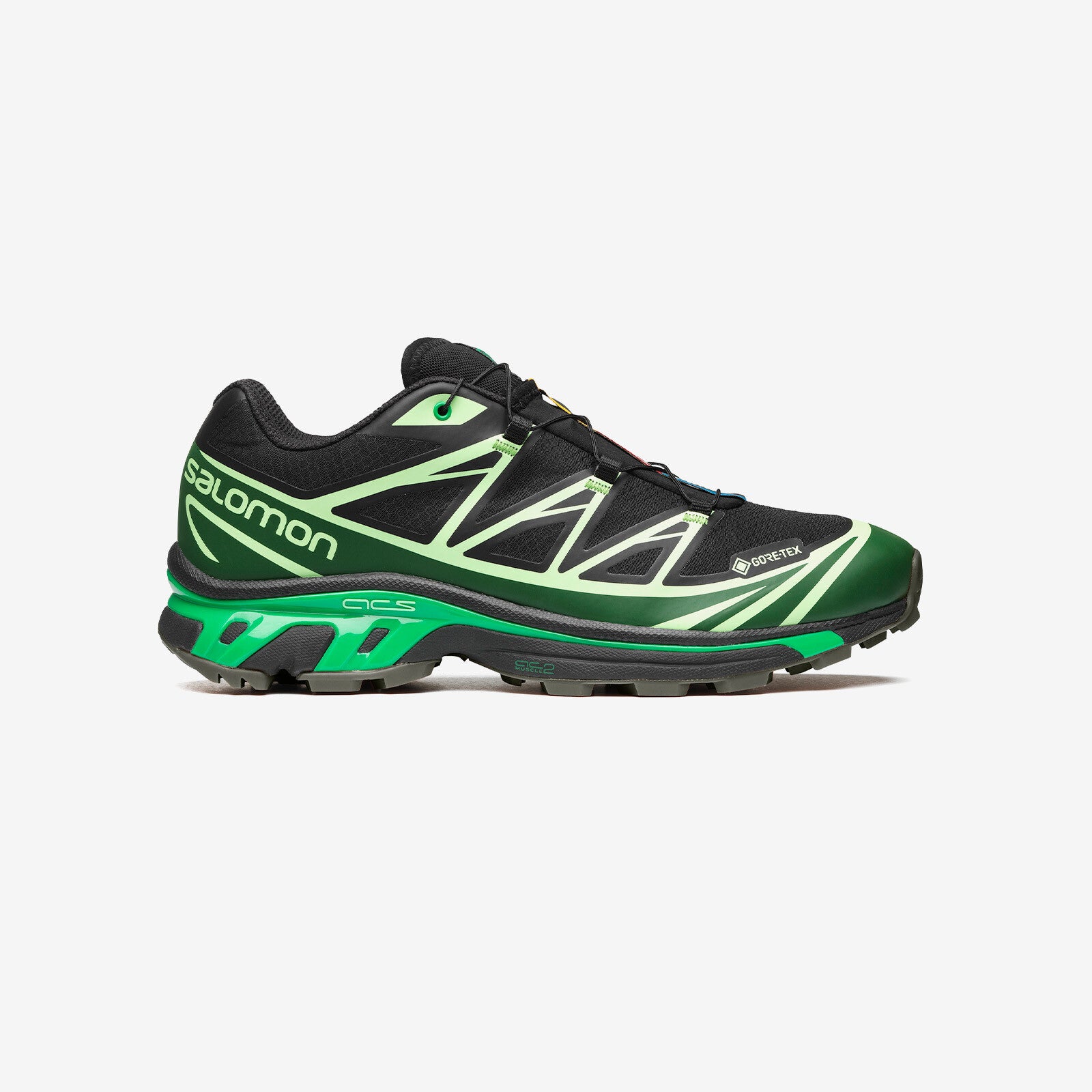 SALOMON XT-6 GTX - Black/Eden/Green Ash - unisex