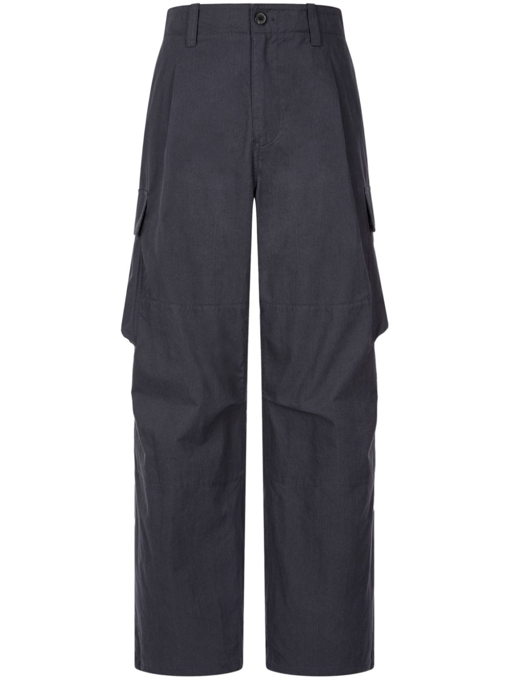 Straight-leg cargo trousers - Grey