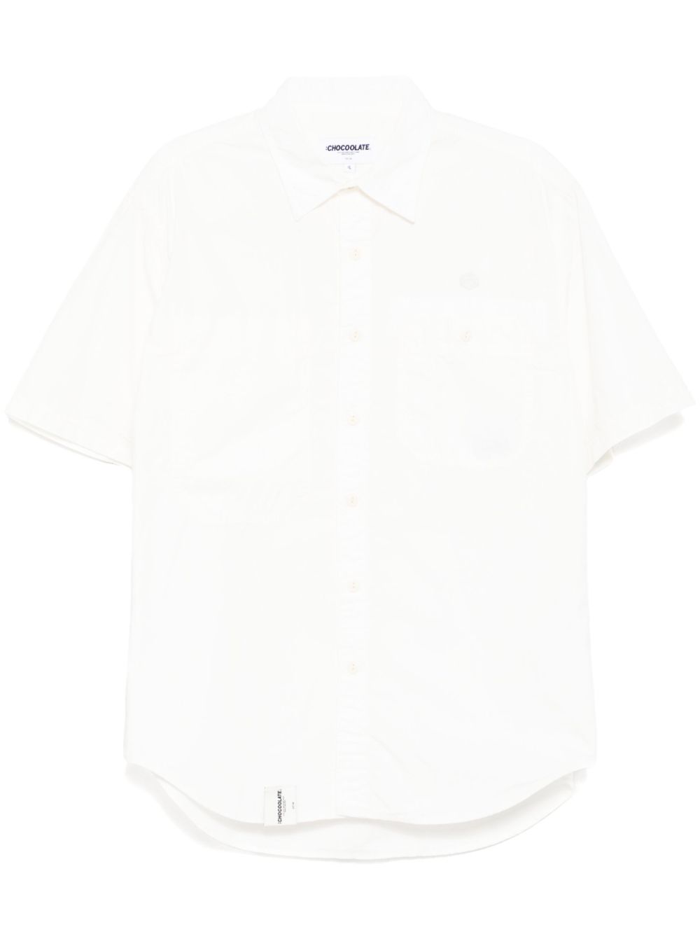 CHOCOOLATE logo-patch shirt - White