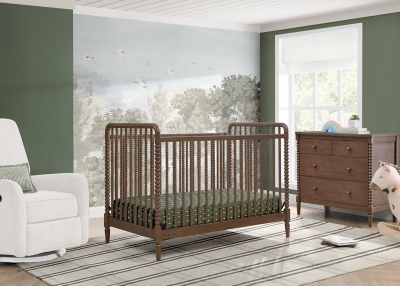 Delta Children Saint 4-in-1 Convertible Crib, Teak Brown