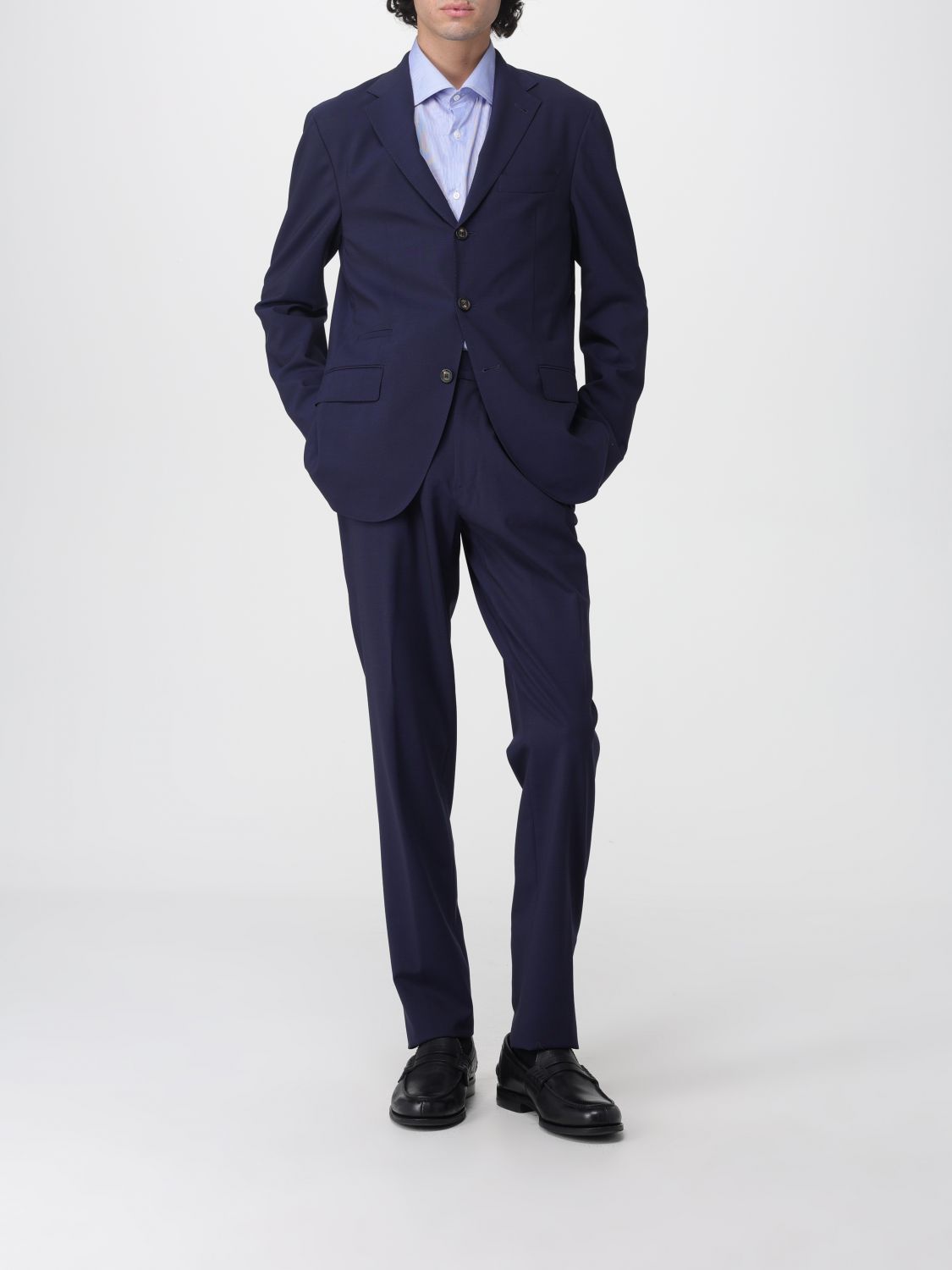Suit Men color Blue
