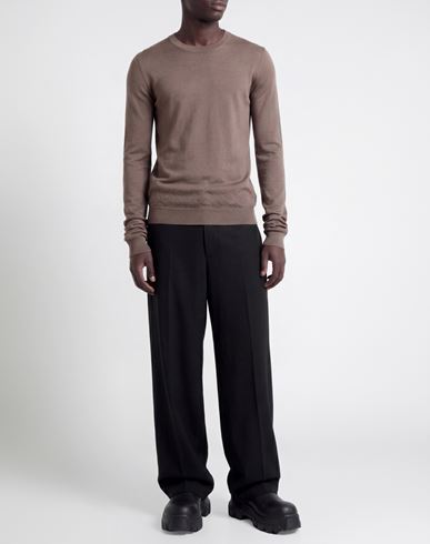Man Sweater Taupe Size XL Cashmere