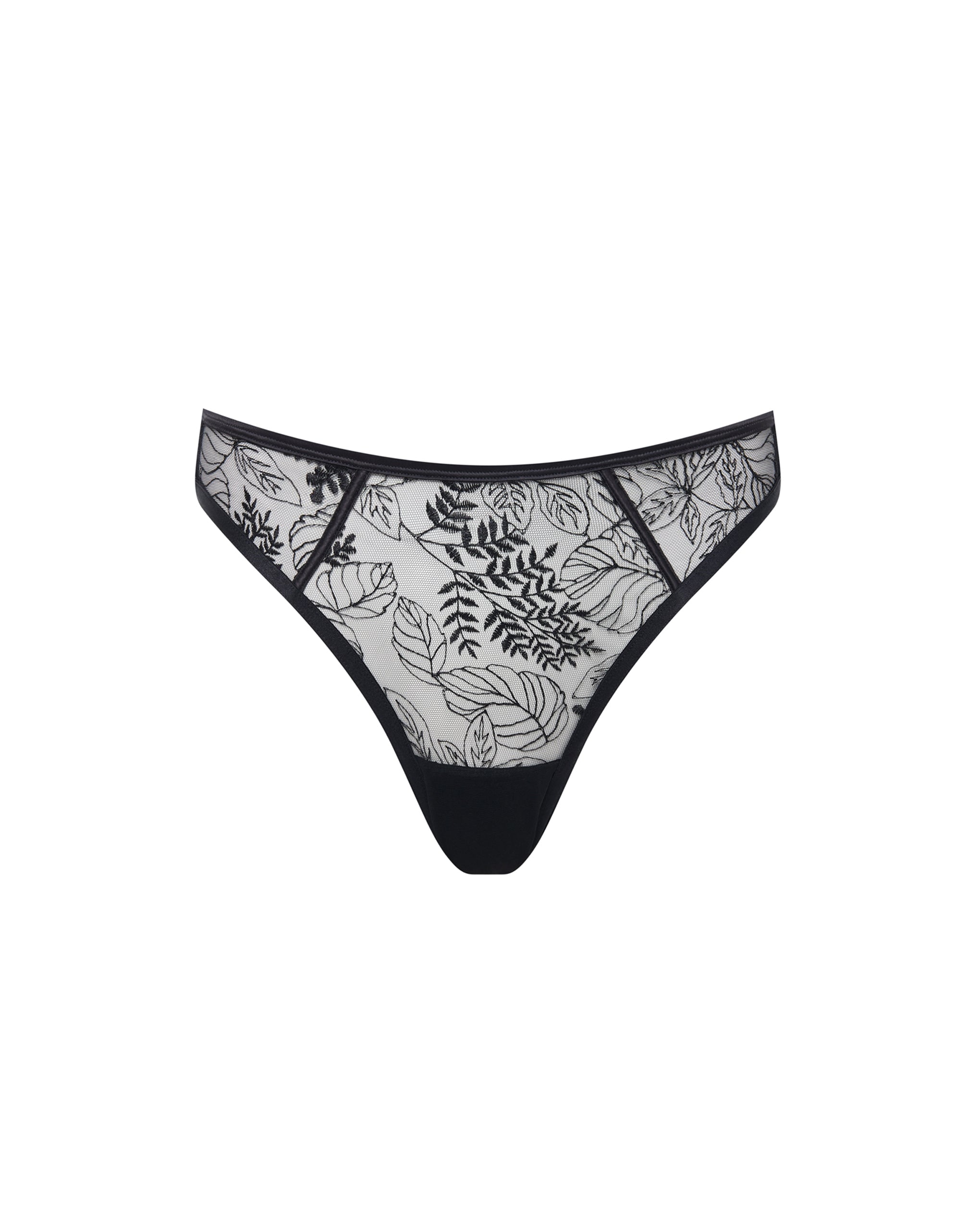 Bluebella Seraphim High-waist Thong Black