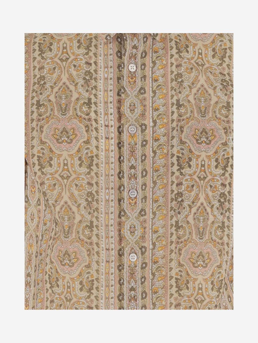 Cotton Shirt With Graphic Pattern
