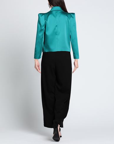 Woman Blazer Deep teal Size 8 Polyamide, Elastane