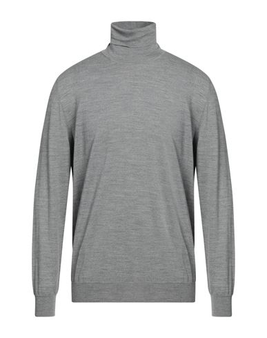Man Turtleneck Light grey Size 34 Super 140s Wool