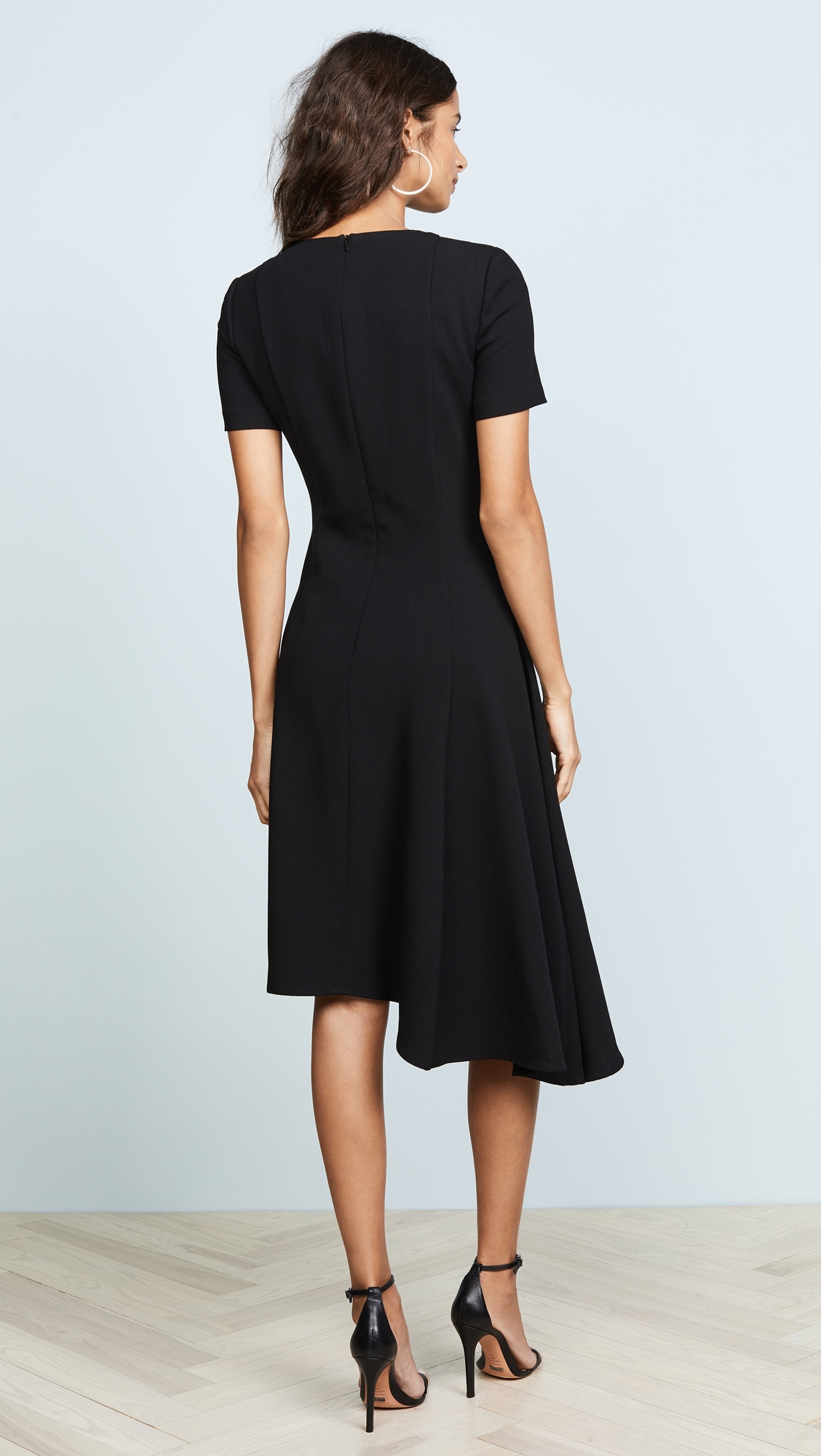 Olcay Asymmetrical Dress Black