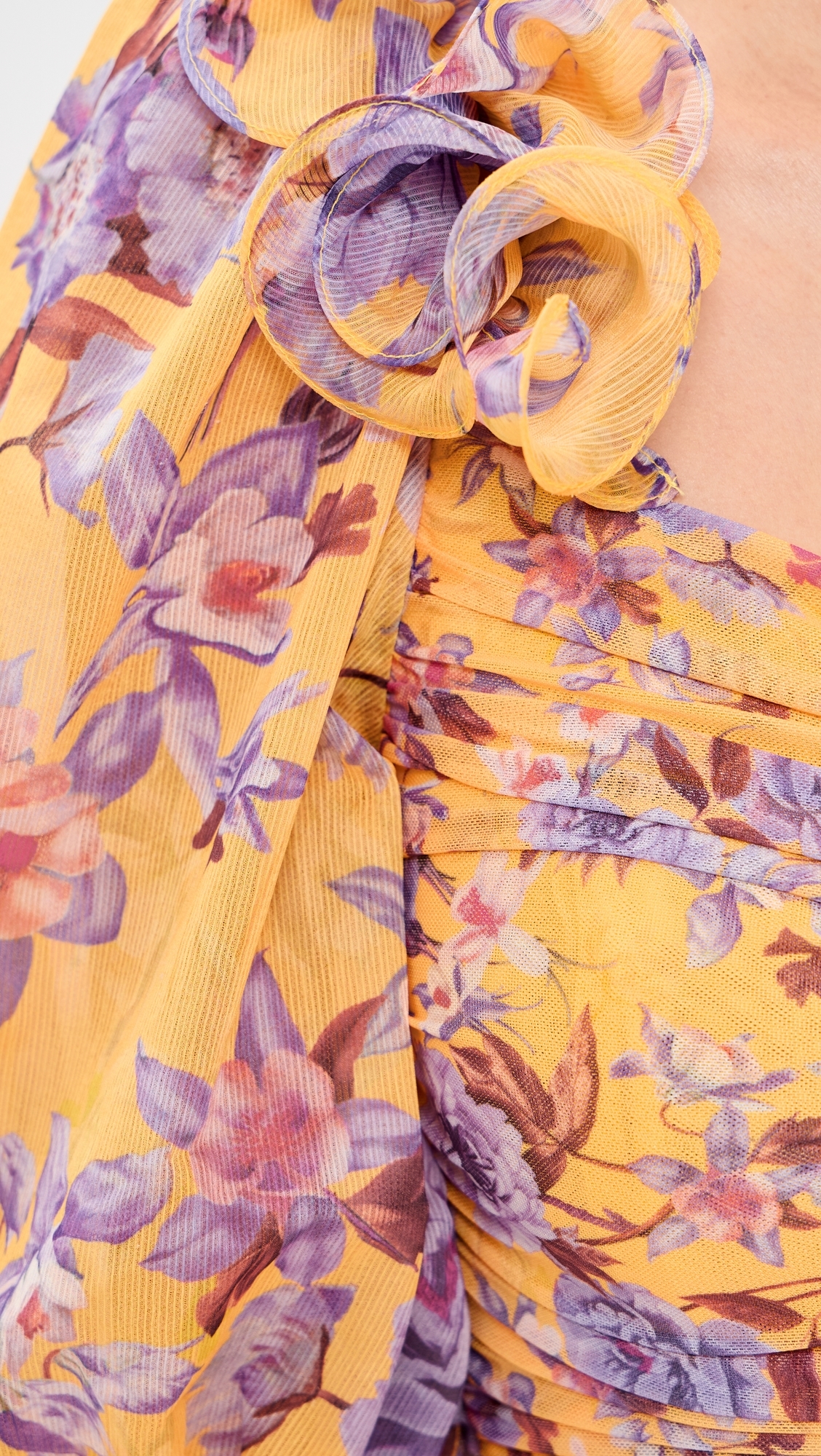 Peony Mini Dress Yellow