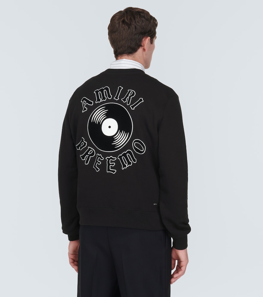Printed cotton jersey sweatshirt