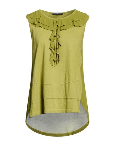 Use Woman Top Military green Size L Cotton, Linen, Viscose