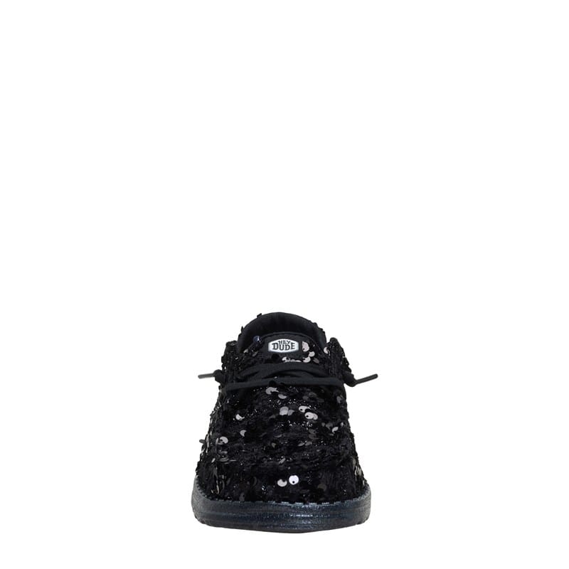 Women's Wendy Party Sequin Slip On Shoes (Black/Black)