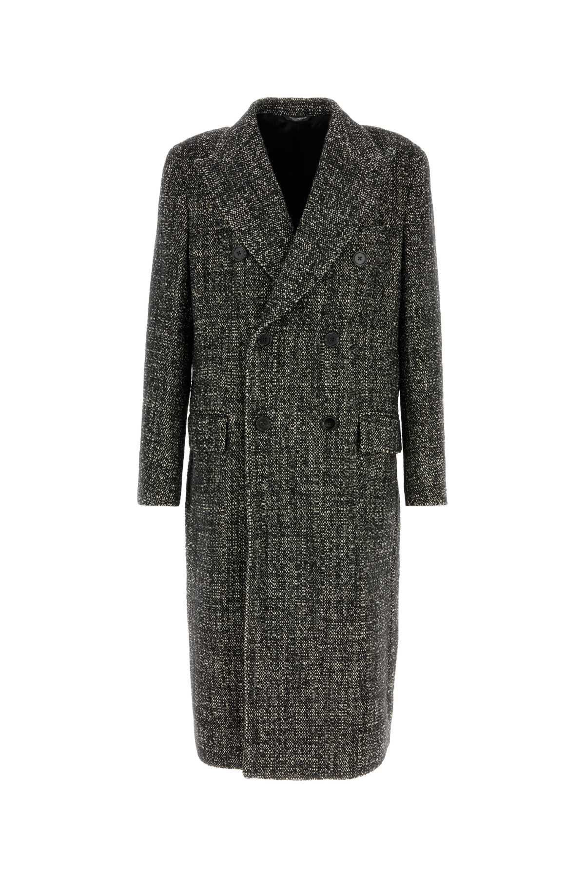 Virgin Wool Blend Coat — Gray