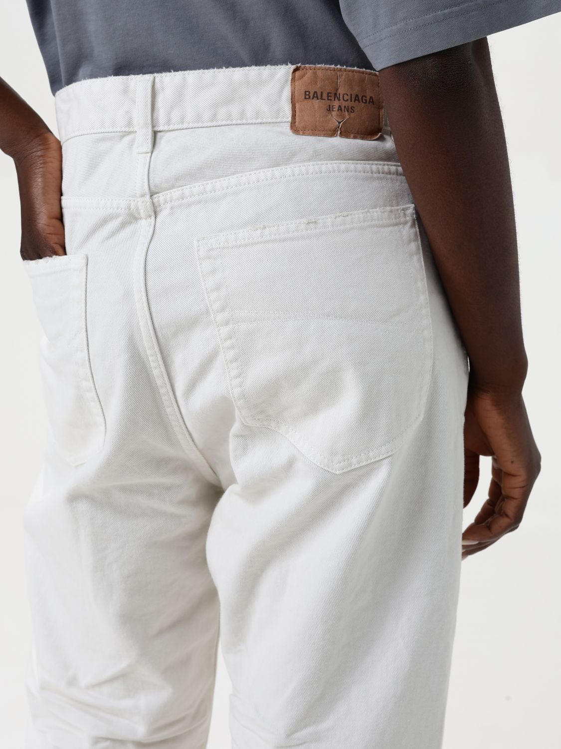 Jeans Woman color White