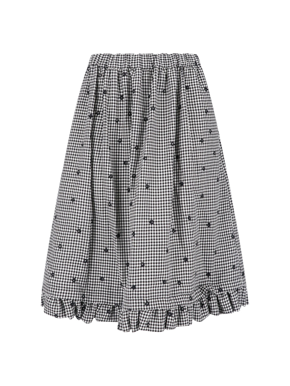 Embroidered Wool-Blend Mini Skirt