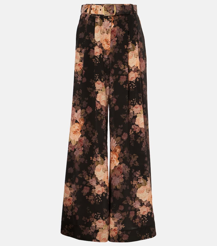 Zimmermann Floral linen midi dress