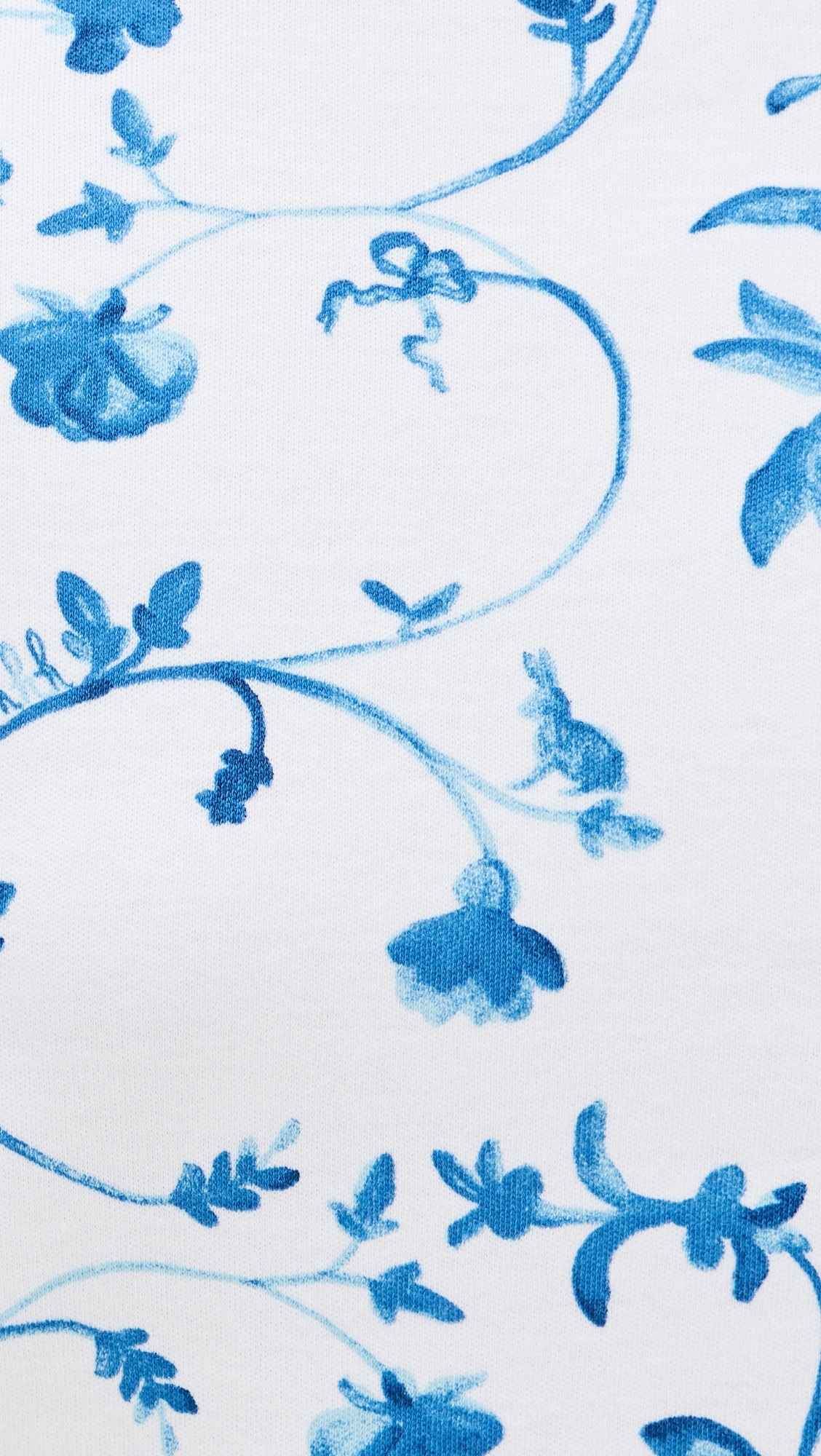 The Nina Short Pajama Set Blue Botanical