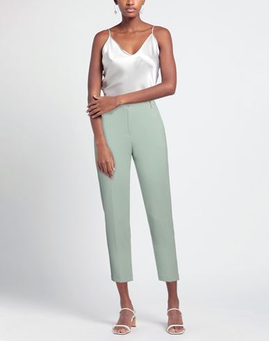 Woman Pants Sage green Size 8 Polyester, Viscose, Elastane
