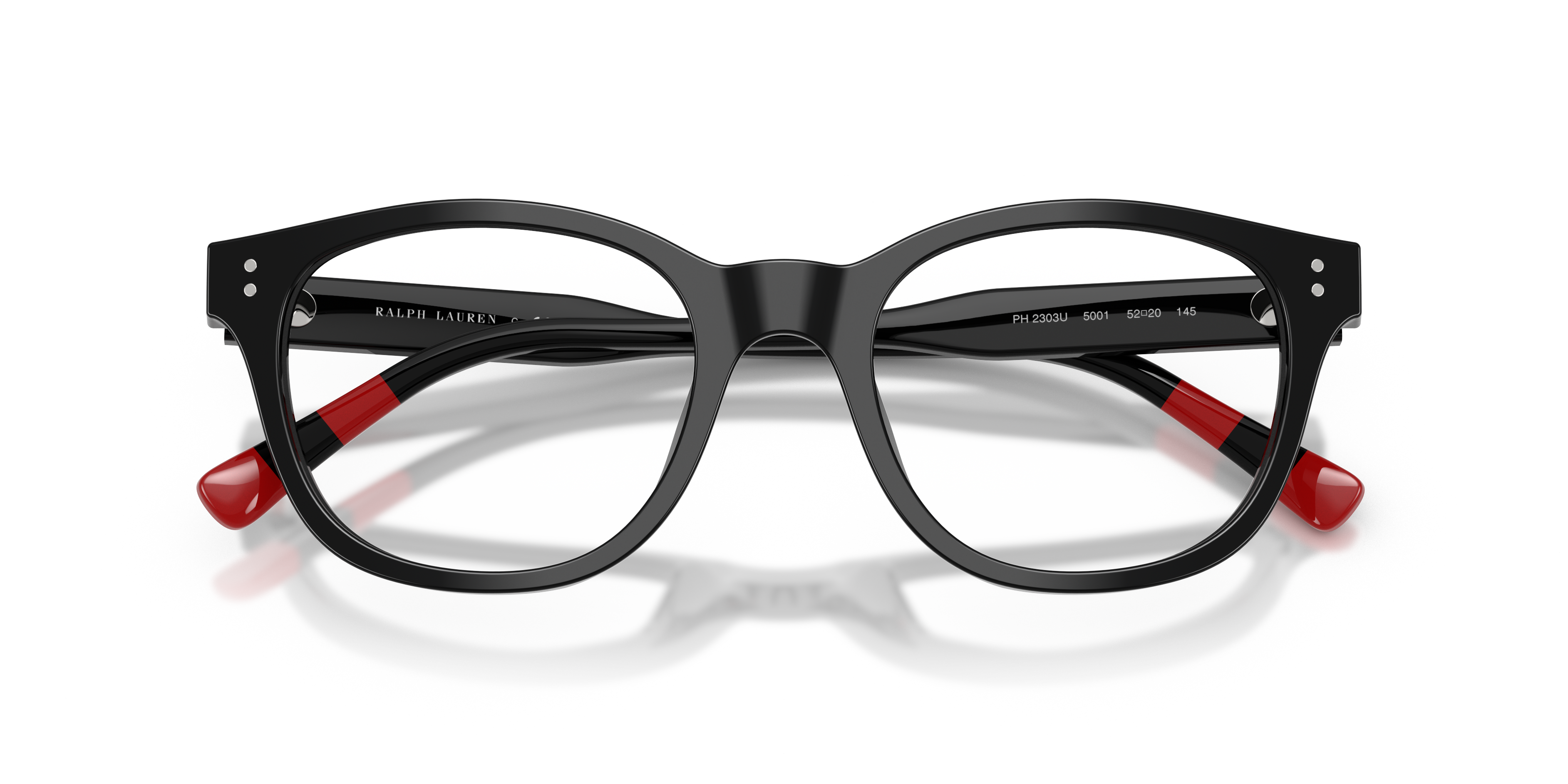 Polo Ralph Lauren Hombre Polo Ralph Lauren PH2303U 5001 Monturas ópticas Acetato Negro Transparente Cuadrada Norma
