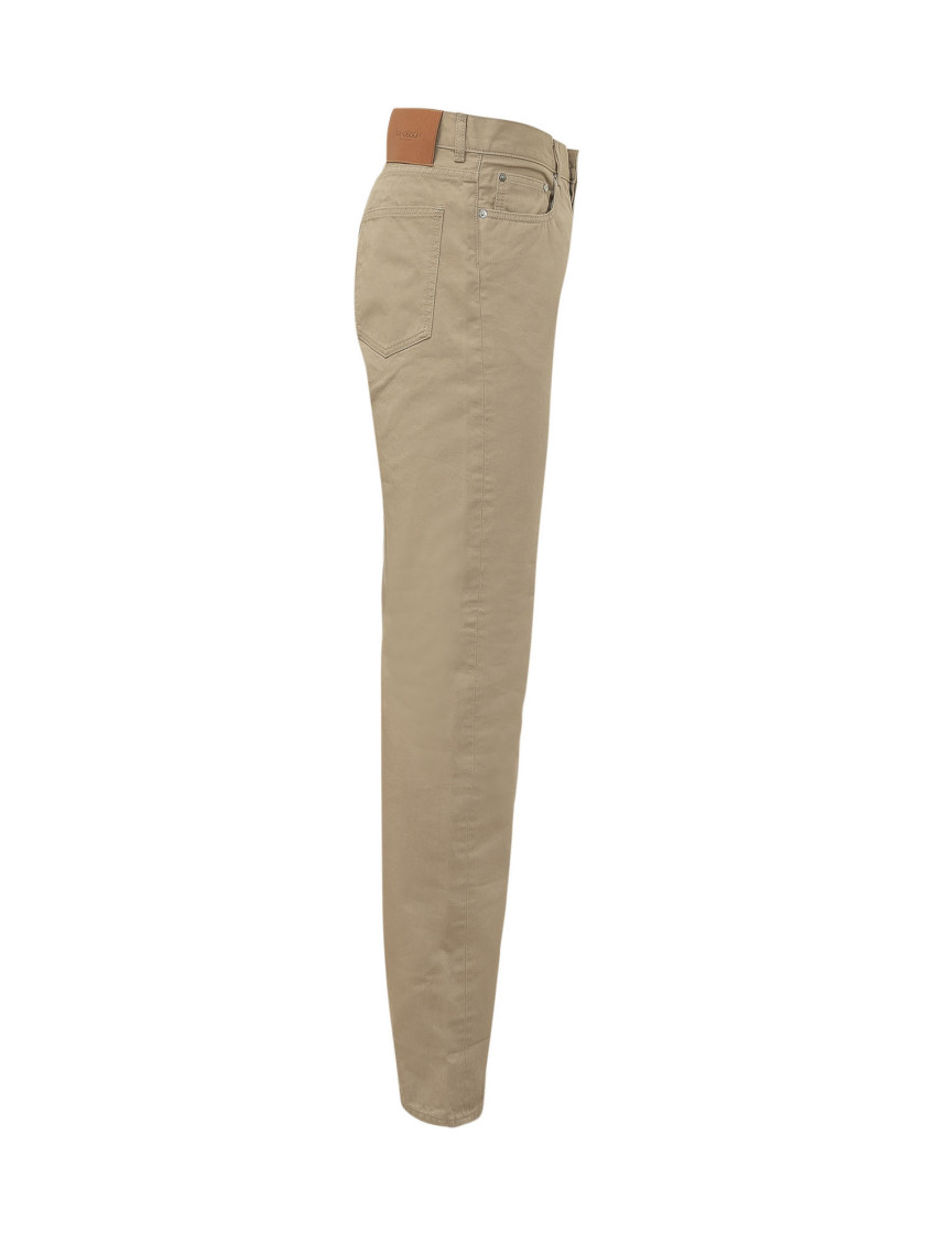 Beige Mid Rise Jeans
