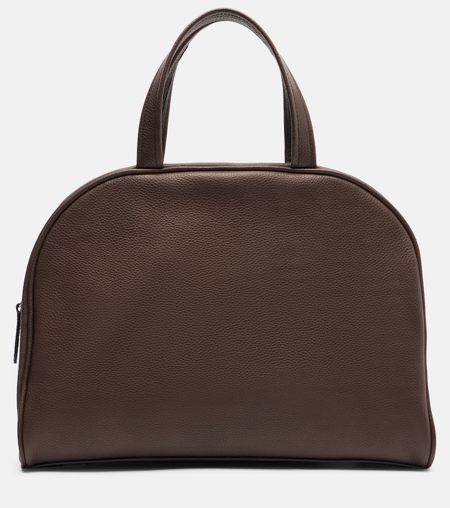 Soft leather top-handle bag