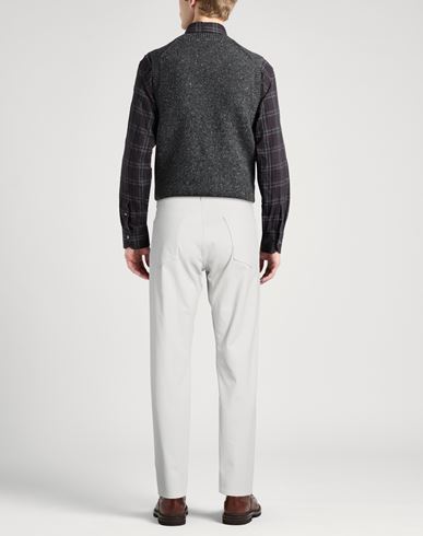 Man Pants Off white Size 36 Cotton, Nylon, Lycra
