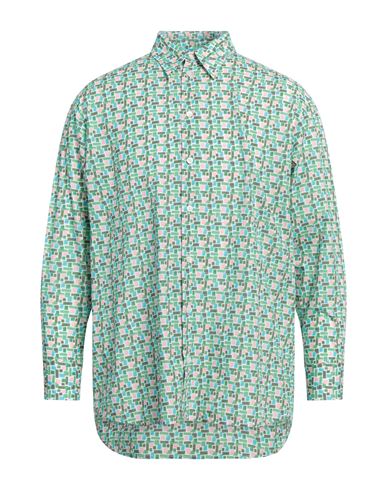 Man Shirt Green Size M Cotton
