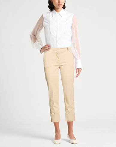Woman Pants Sand Size 6 Lyocell, Cotton, Elastane