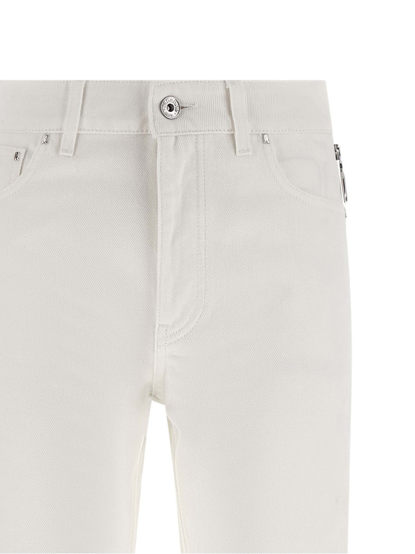 White Zip jeans