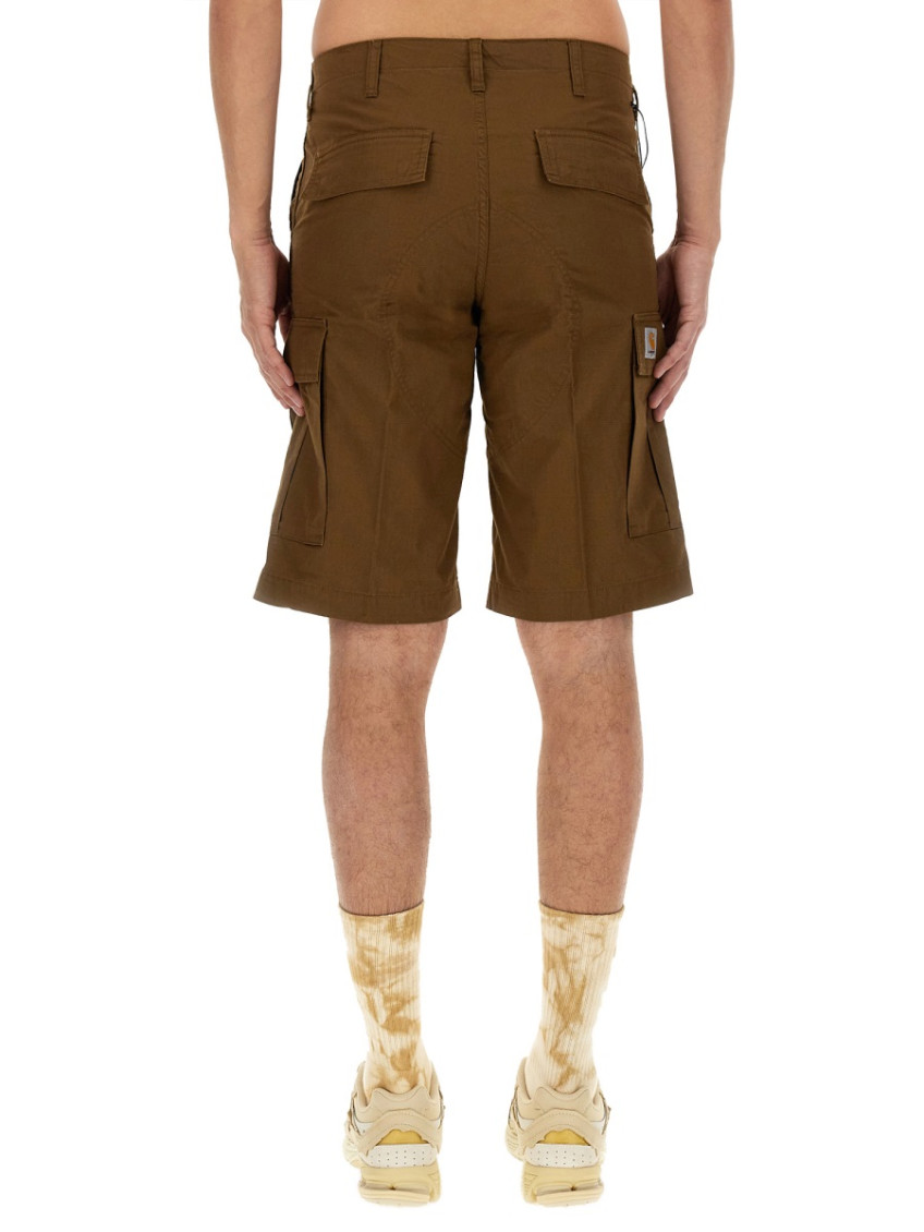 -Regular Cargo Short Marrone-Uomo