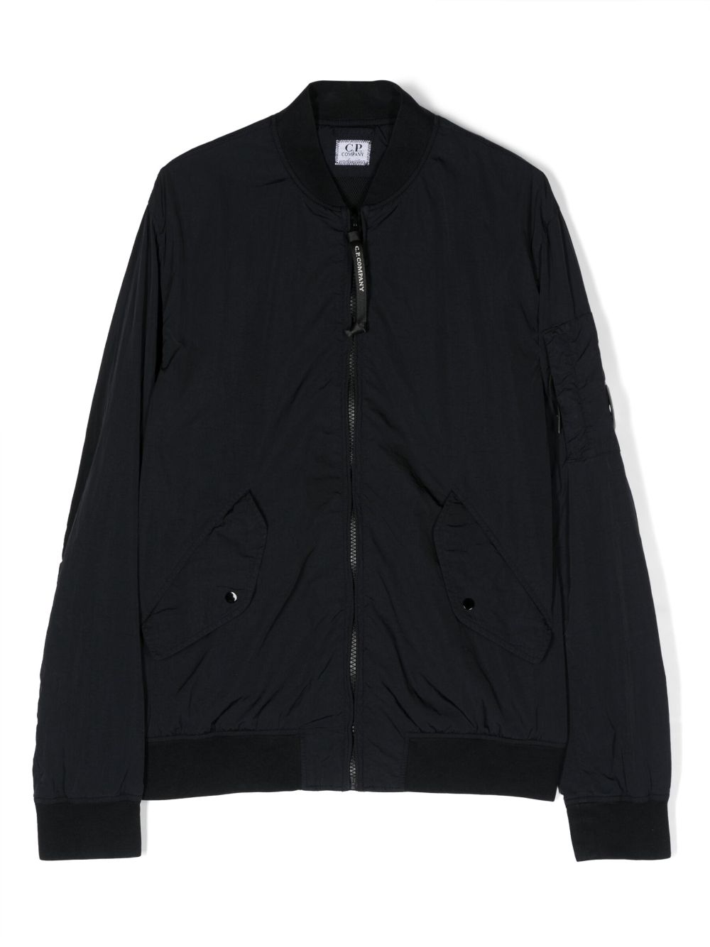 Long-sleeve zipped bomber jacket - Blue